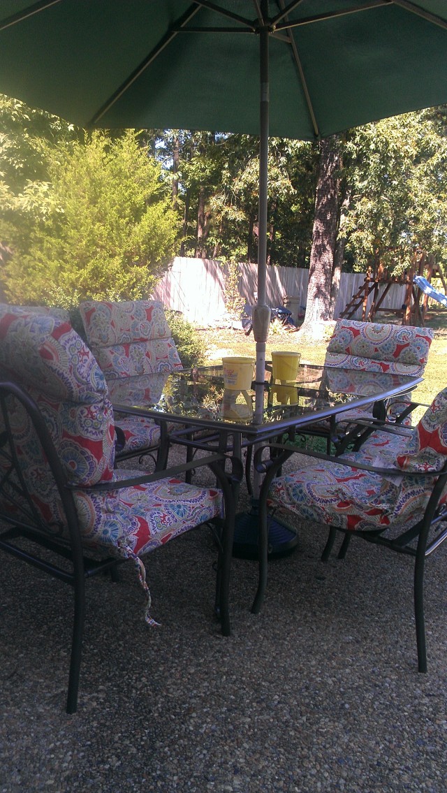 Patio Table with Cushions